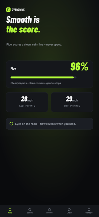 Flow score screen โ smooth is the score